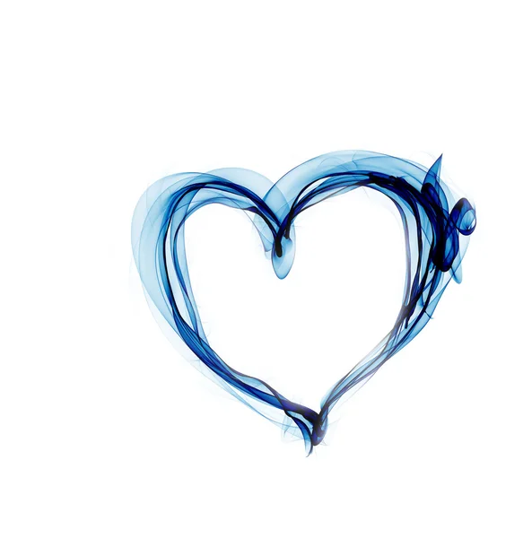 Blauw hart — Stockfoto