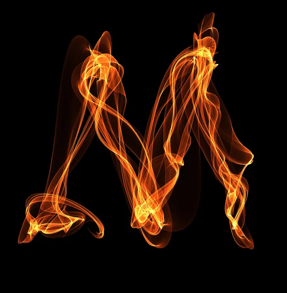 Dopis v ohni ilustrace — Stock fotografie