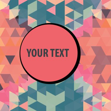 renkli üçgenler arka plan çerçevesi