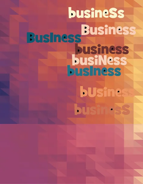 Business triangel färgglada — Stockfoto