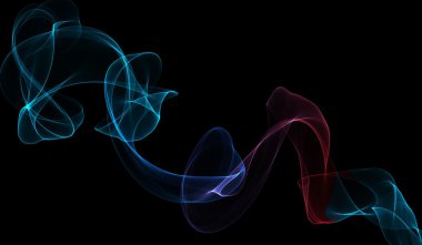 line renkli vintage kıvırcık