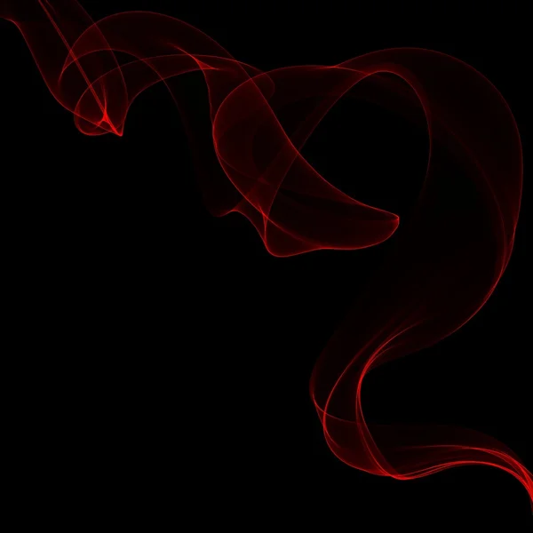 Καπνού σε μαύρο διαφανές κόκκινο — Φωτογραφία Αρχείου