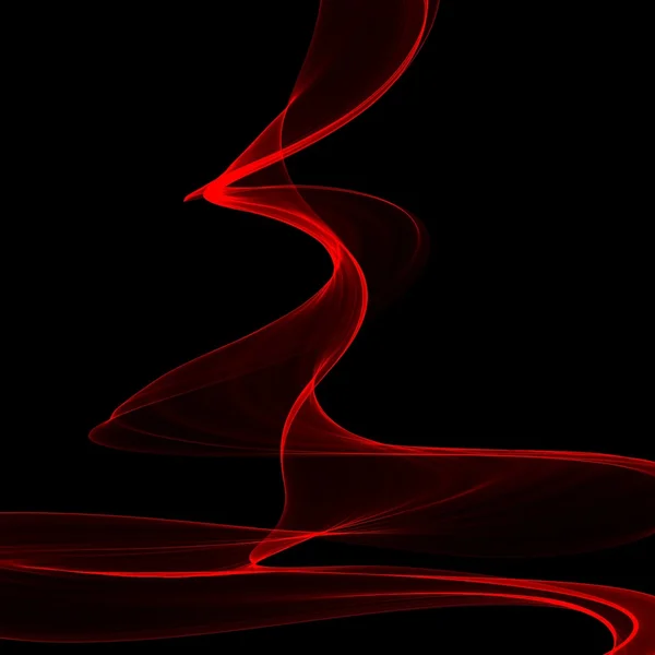 Red smoke on a black background — Stock Photo, Image