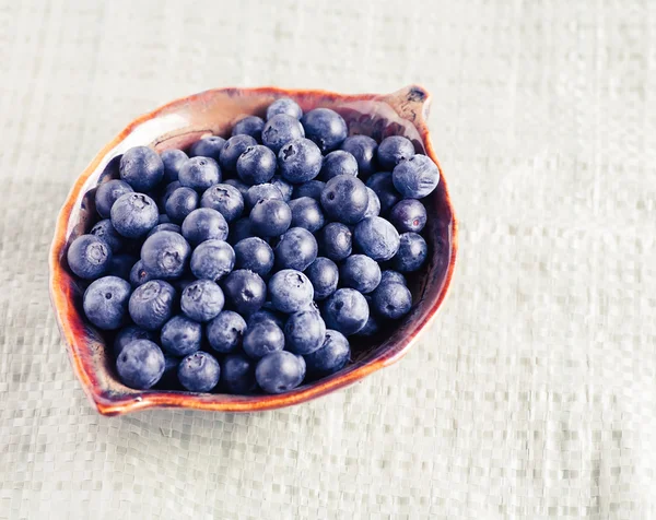 Bowl full of fresh blueberry — Stock Photo, Image