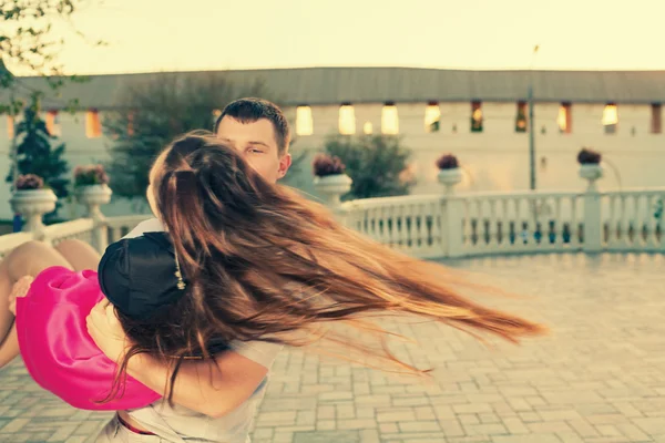 Cute couple having fun — Stock Photo, Image