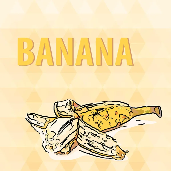 Bananenvektor — Stockvektor