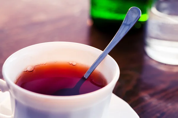 La taza del té el primer plano — Foto de Stock