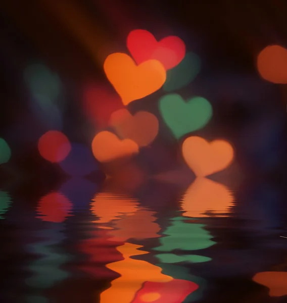 Blurred bokeh colorful lights — Stock Photo, Image