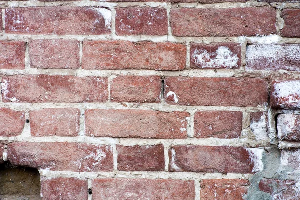 Fondo de cerca de la pared de ladrillo rojo —  Fotos de Stock