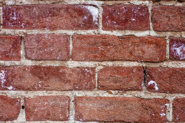 Стена из красного кирпича — стоковое фото