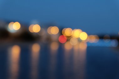 bulanık şehir ışıkları