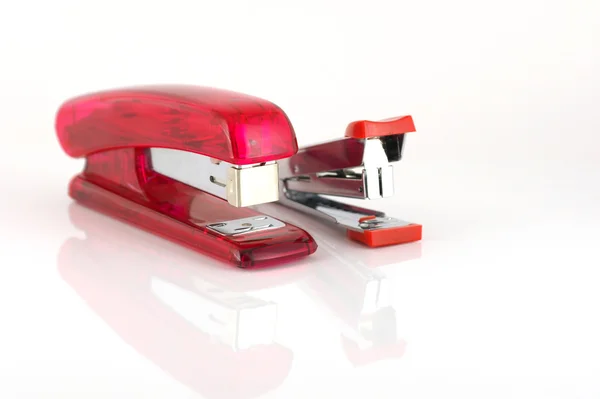 Two staplers over white — Stock Photo, Image