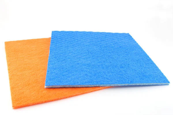 Oranje en blauw servetten — Stockfoto