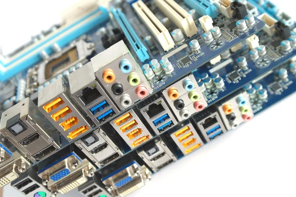 Three computer main boards — Stock Photo, Image