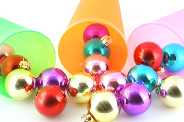 Color christmas decorations — Stock Photo, Image