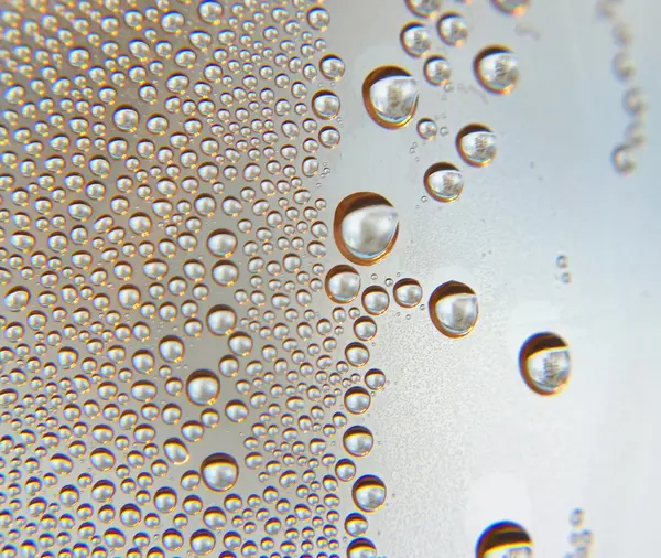 Gotas de agua en el vaso —  Fotos de Stock