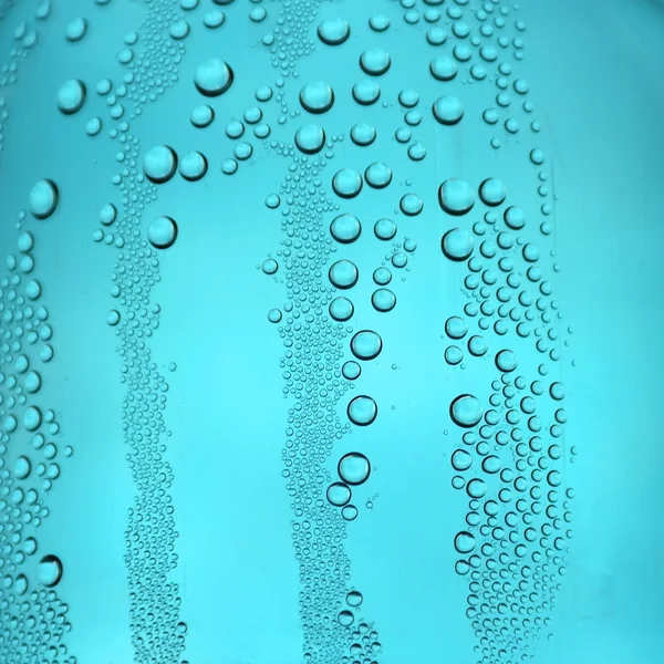 Капли воды на стакане — стоковое фото