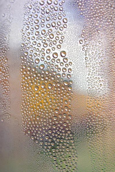 Drops of water on the glass — Stock Photo, Image