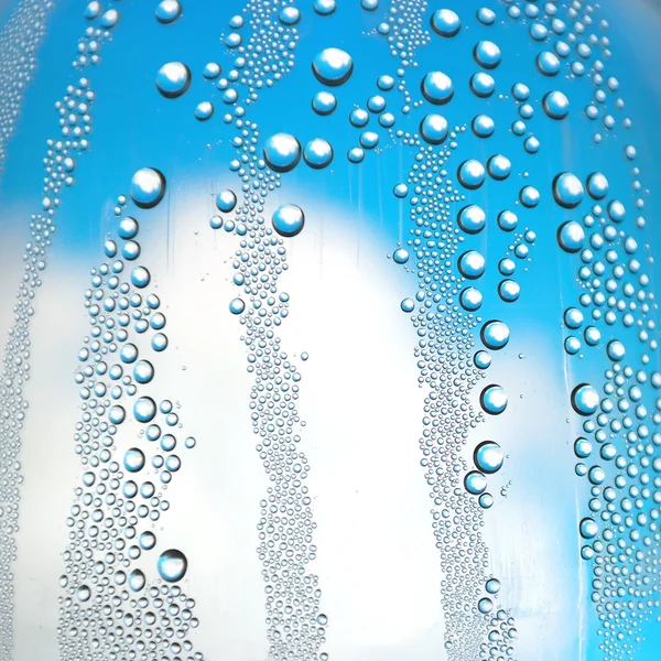 Drops of water on the glass — Stock Photo, Image