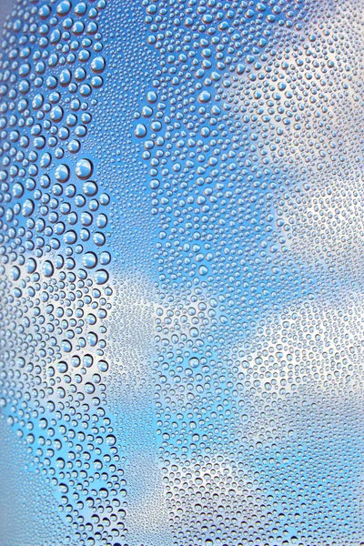 Drops of water on the glass — Stock Photo, Image