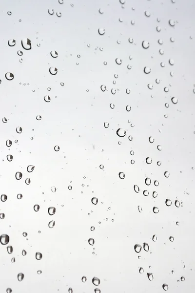 Regentropfen am Fenster — Stockfoto