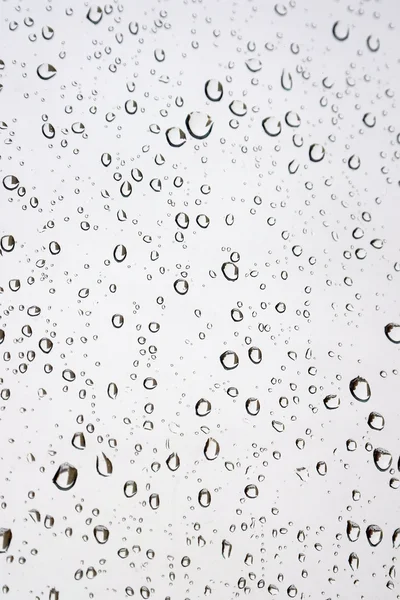 Drops of rain on the window (glass) — Stock Photo, Image