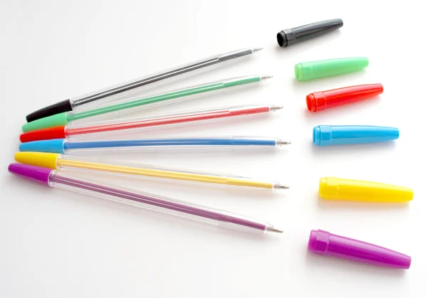 Coleção de caneta esferográfica — Fotografia de Stock