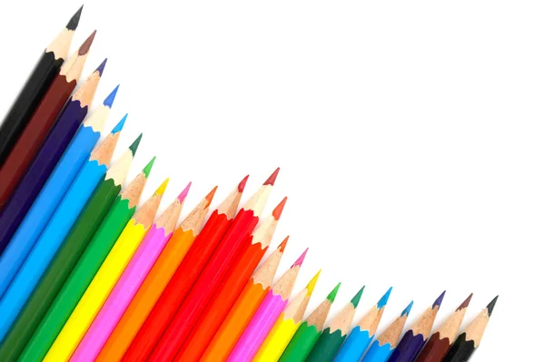 Abstraktní pozadí, barevné tužky — Stock fotografie