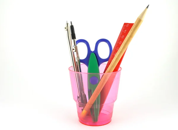 Scissosrs and drawing tools — Stock Photo, Image