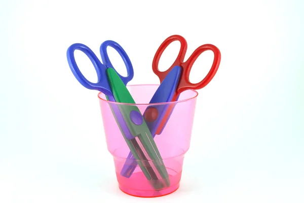 Two color scissors — Stock Photo, Image