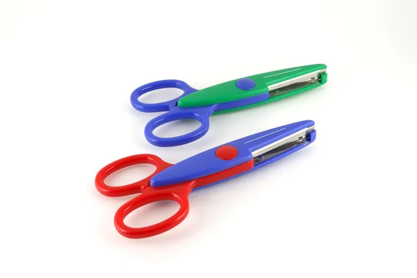 Two color scissors — Stock Photo, Image