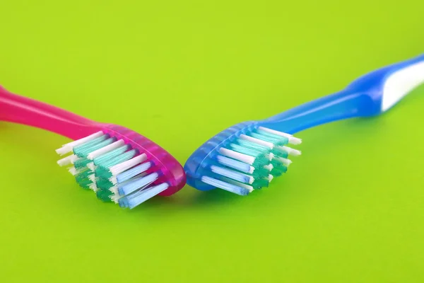 2 つの歯ブラシ — ストック写真