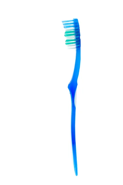 Zahnbürste über Weiß — Stockfoto