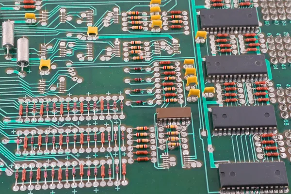 Old electronic circuit board — Stock Photo, Image