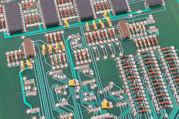 Old electronic circuit board — Stock Photo, Image