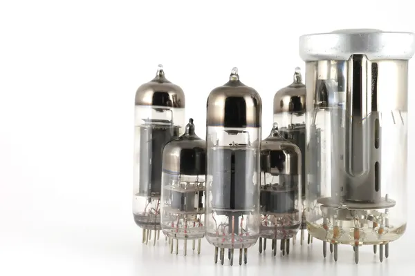 Glass vacuum radio tubes — Stock Photo, Image