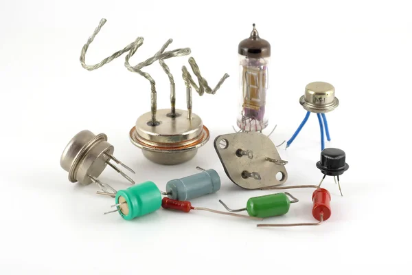 Old electonics components — Stock Photo, Image