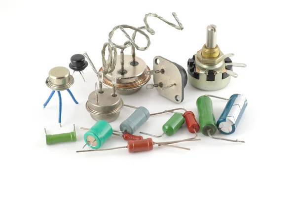 Old electonics components — Stock Photo, Image