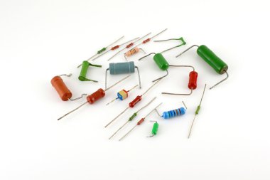 Electronic components - resistors clipart