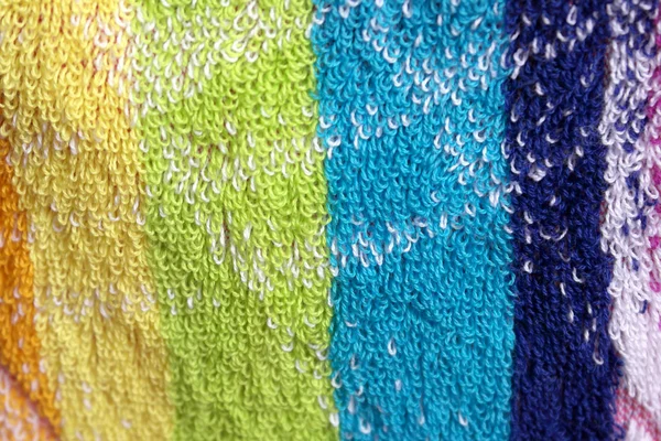 Color towel macro texture. — Stock Photo, Image