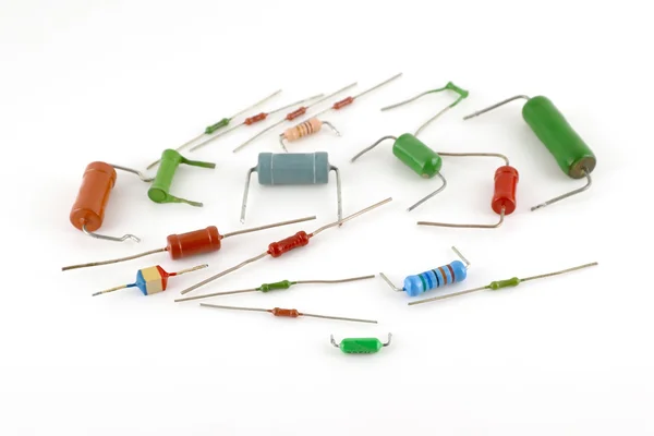 Electronic components - resistors — Stock Photo, Image