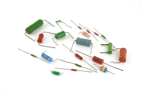 Electronic components - resistors — Stock Photo, Image