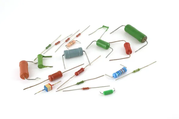 Electronic components - resistors — Stock Photo, Image