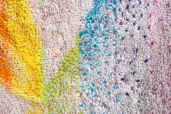 Color towel macro texture — Stock Photo, Image