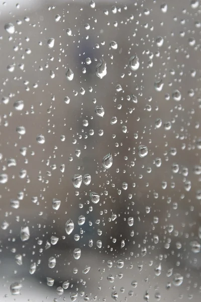 窓に雨が降り — ストック写真