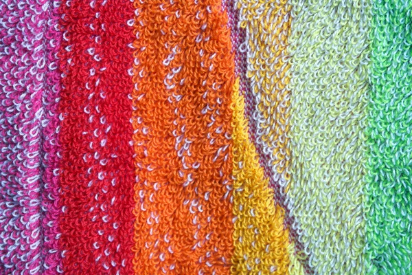 Renkli havlu makro doku — Stok fotoğraf