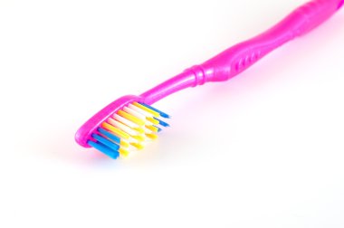 üzerine beyaz diş fırçası