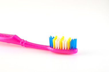 üzerine beyaz diş fırçası