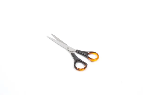 Scissors with black&brown handles — Stock Photo, Image