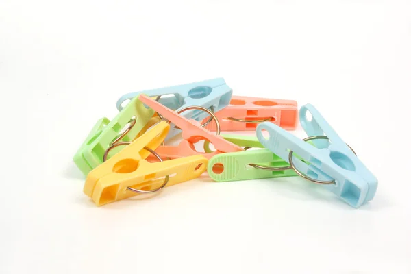 Color clothes-pegs — Stock Photo, Image